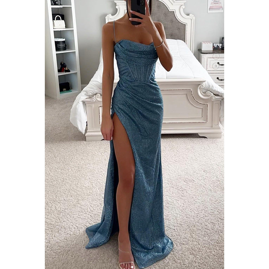 Elegant Off-Shoulder Long Evening Dress