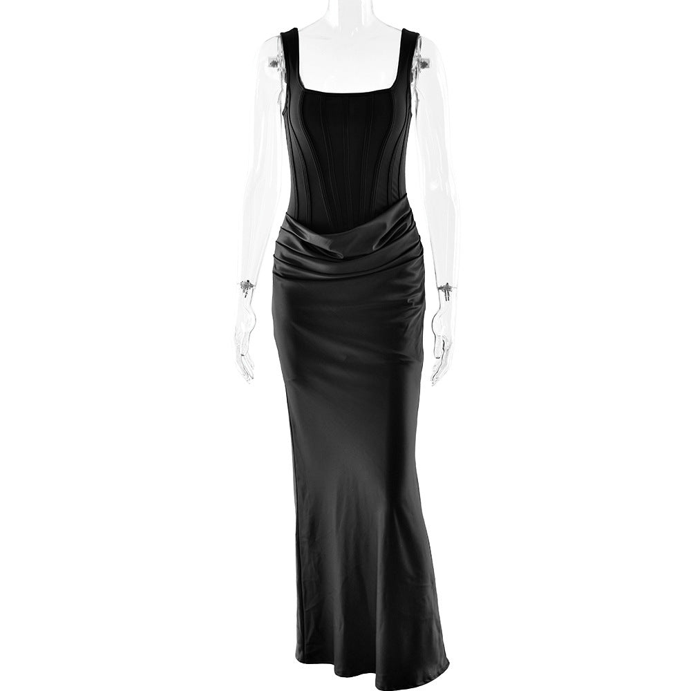 Sleeveless Backless Corset Dress